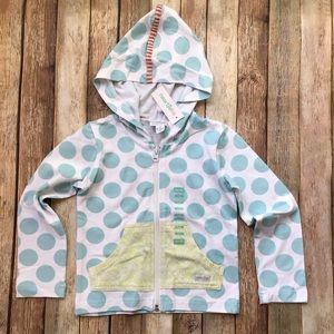 NWT Naartjie Polkadot Zippered Hoodie